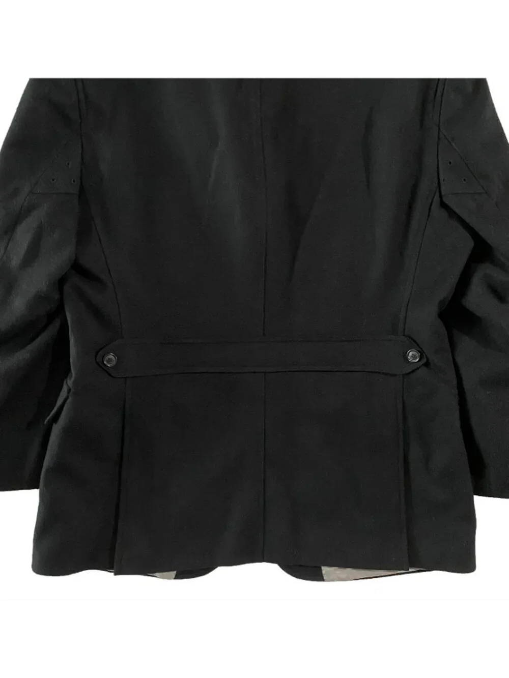 HUGO BOSS Black Label Madrid Stand Collar Military Jacket Mens 44R Black Cashmer